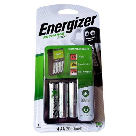 Bộ máy Sạc Pin AA- AAA ENERGIZER kèm 4 viên pin sạc AA 2000 mAh