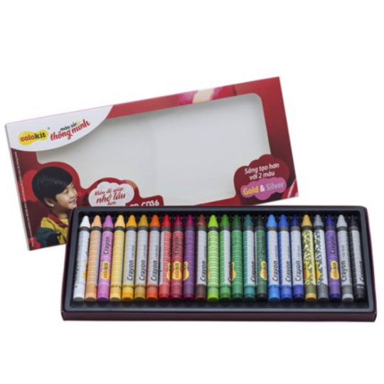 Bút sáp màu Jumbo Colokit CR-C036 - 24 màu