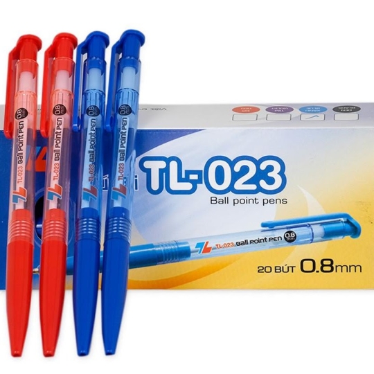 Viết bi TL- 023 Mực xanh, đỏ, đen