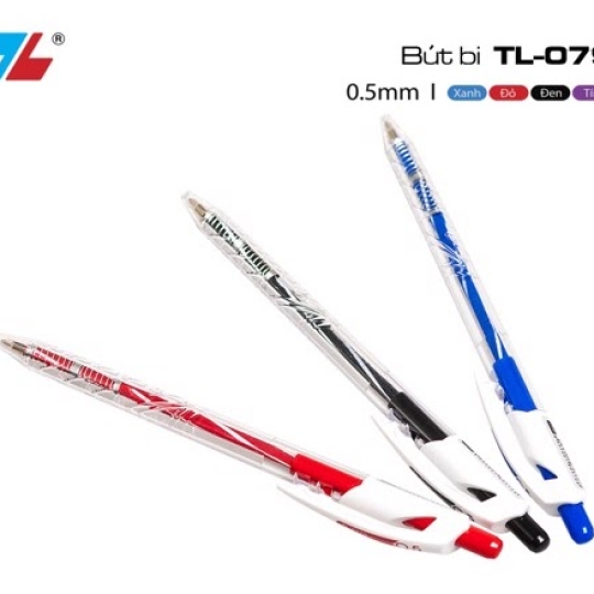 Viết bi TL- 079 Mực xanh, đỏ, đen