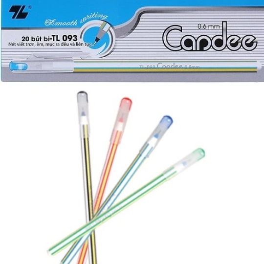 Viết bi TL- 093 Mực xanh, đỏ, đen