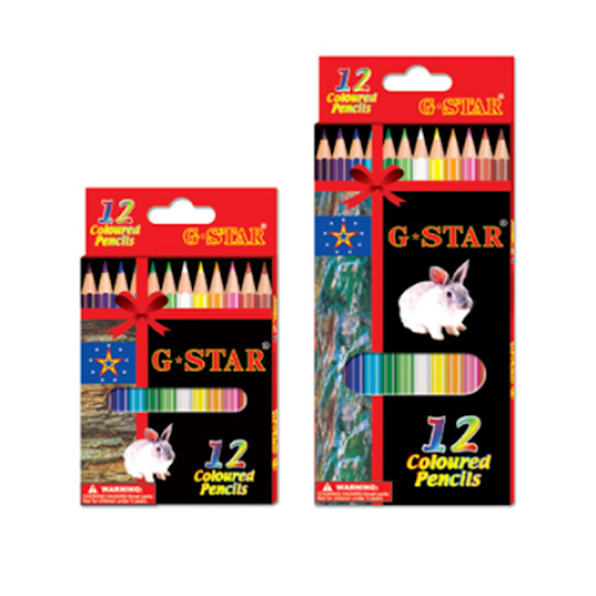 Bút chì màu Gstar hộp đỏ- 12, 24 màu