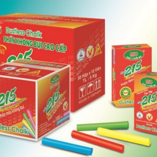 Phấn màu không bụi hộp 10 viên, 100 viên