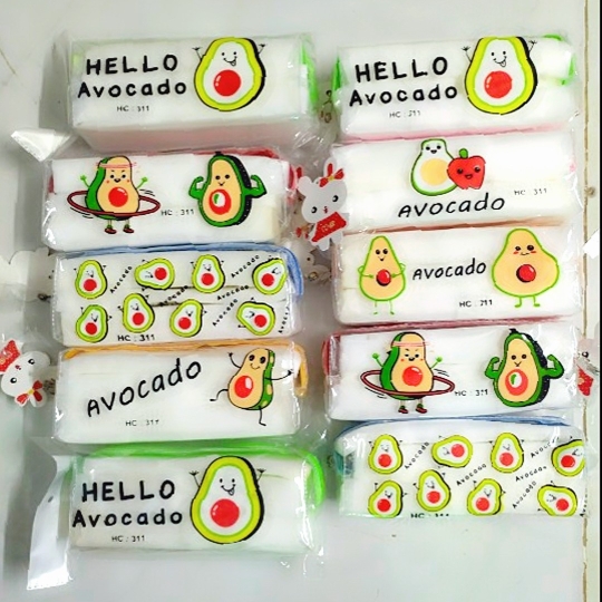 Bóp viết Avocado nhựa trong